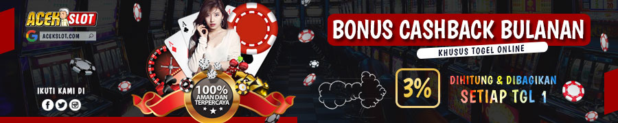 bonus cashback togel dibagikan setiap bulan